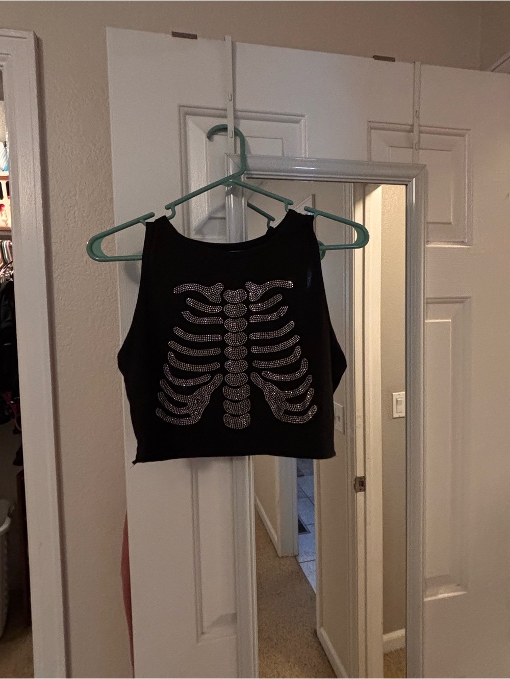 HALLOWEEN skeleton 💀 crop top